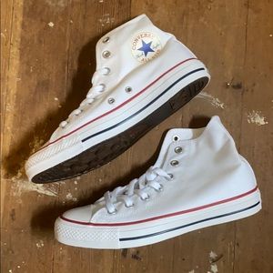 White Hightop Converse